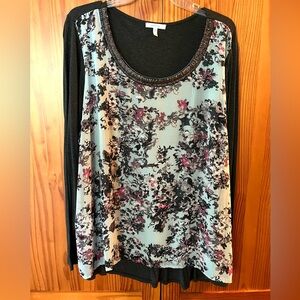 Maurices Women’s Plus Floral Print Top